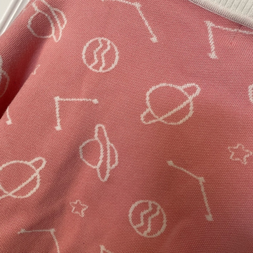 Like NEW Pusheen Cat Pink White Cardigan Sweater Size XL/1X Hello Kitty - Picture 4 of 8